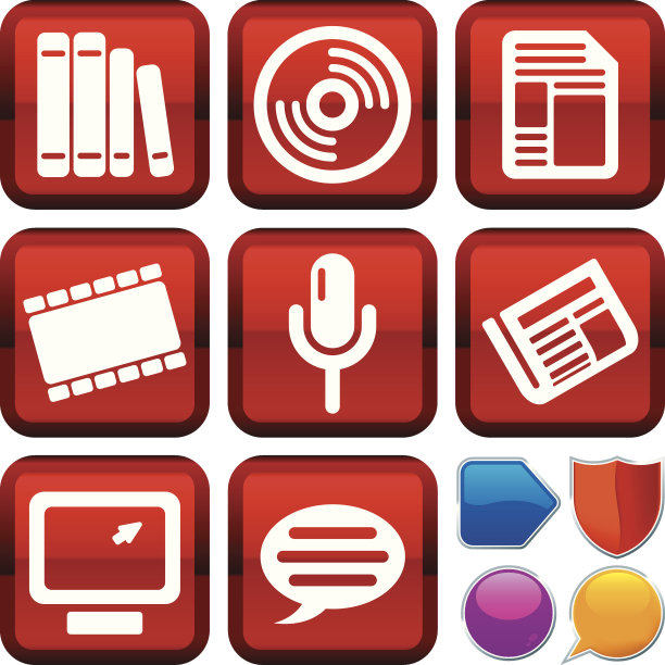 图标系列:媒体(矢量)图片下载