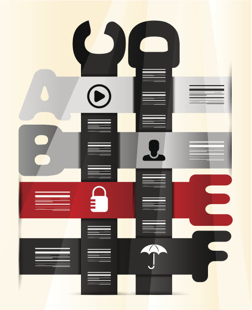 向量字母信息图图片下载