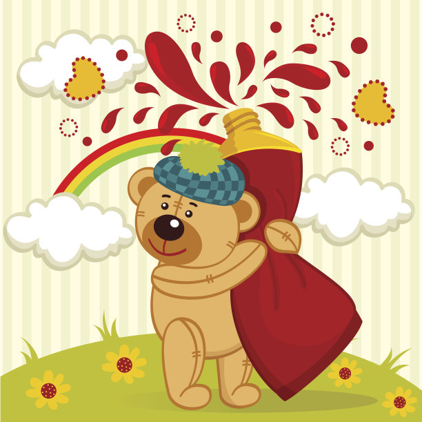 泰迪熊的艺术家图片下载