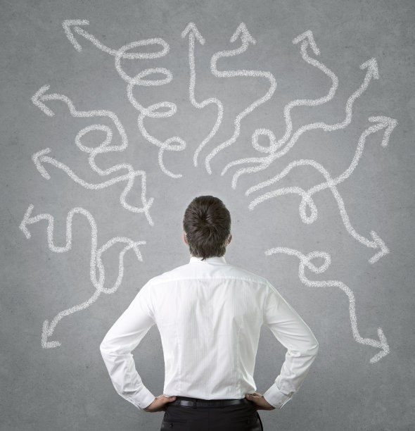 困惑的年轻的商人图片下载