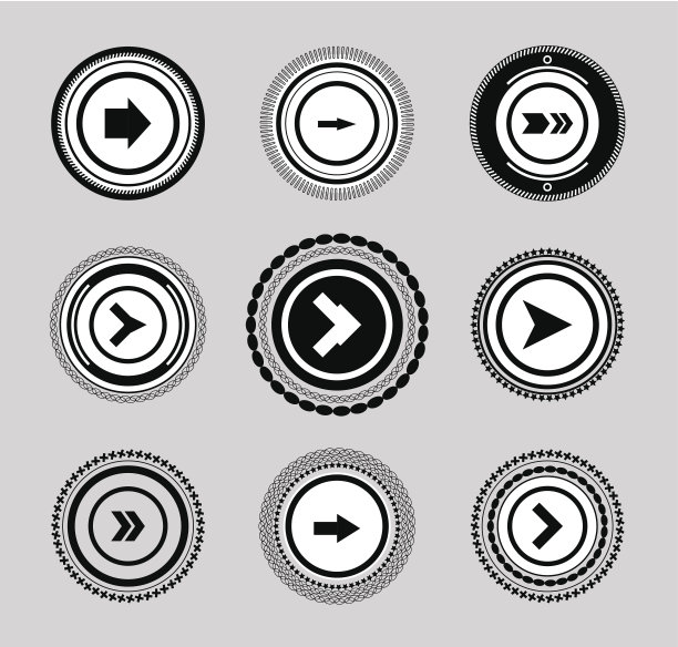 矢量箭头标签图片下载