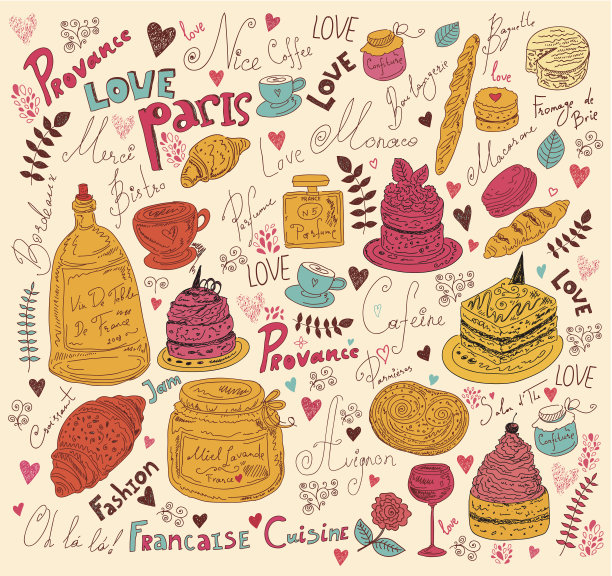 法国菜的象征图片下载