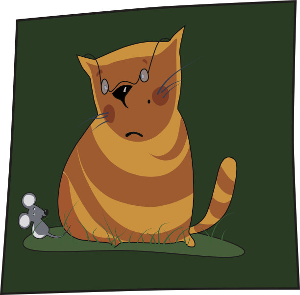 猫鼠矢量图片下载