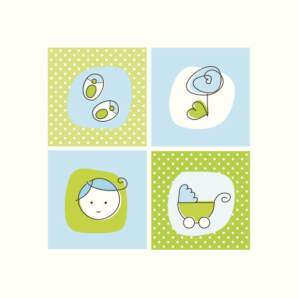 婴儿沐浴卡与白色框架图片下载