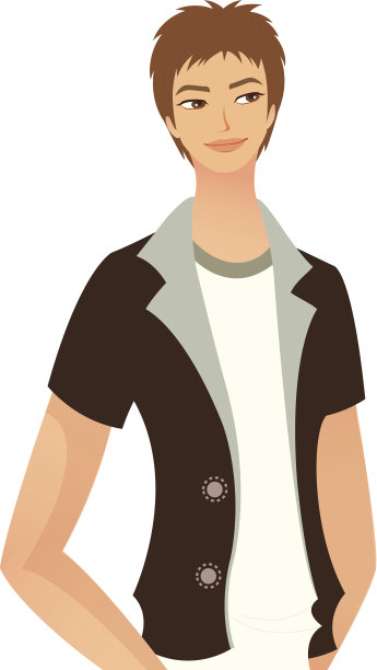 男人微笑的特写图片下载