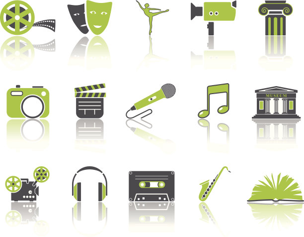 两种颜色的图标文化设置。图片下载