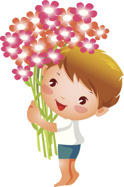 男孩侧视图素材图片