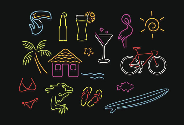 霓虹灯的天堂图片下载