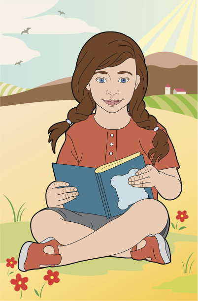 蓝皮书女孩图片下载