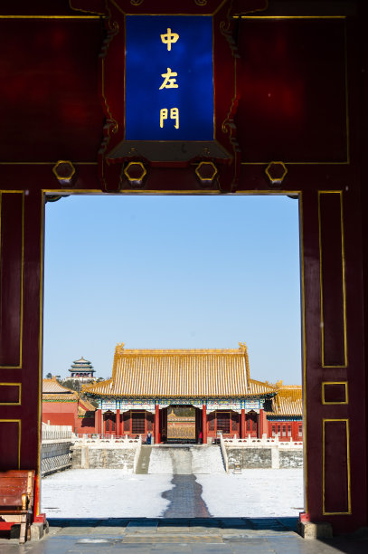 冬天是紫禁城的大门图片下载