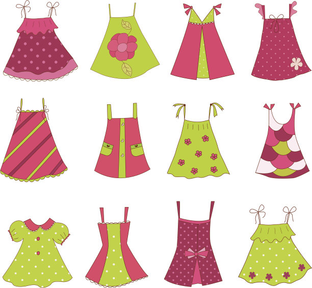 小女孩服饰系列图片下载