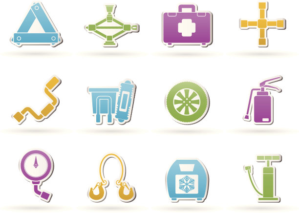 汽车和交通设备图标图片下载