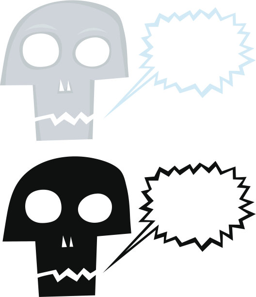 在卡通头骨图片下载