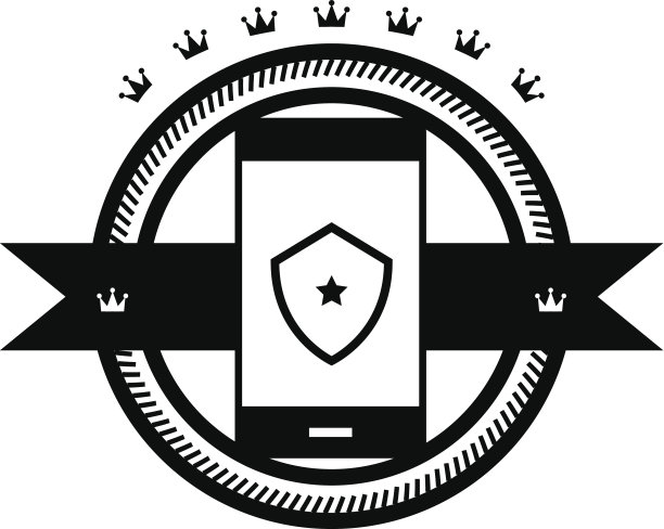 矢量电话保护标签图片下载