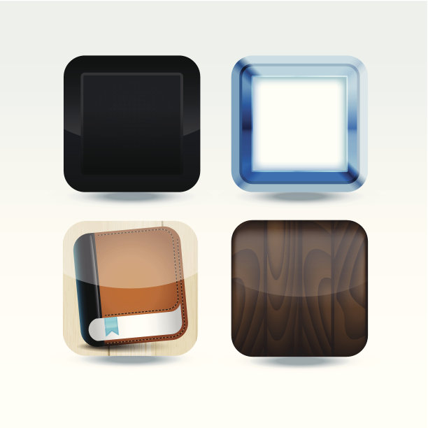 现代多彩的应用程序图标设置图片下载