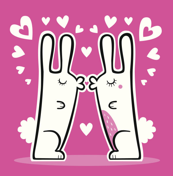 兔子情人节图片下载