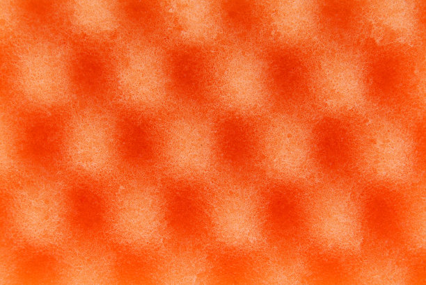 橙色质地的纤维素泡沫海绵图片下载