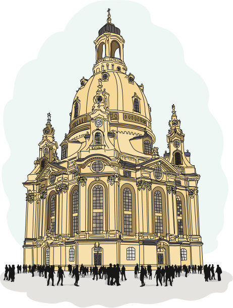 我们夫人的教堂，德累斯顿图片下载