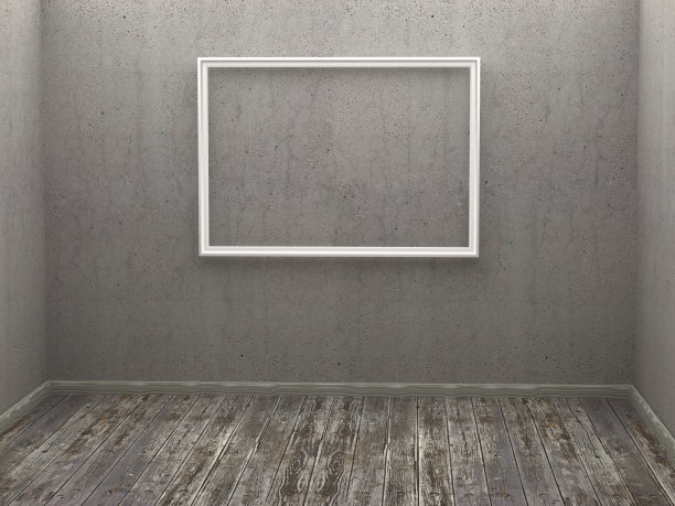 一个房间里有三个空框架图片下载