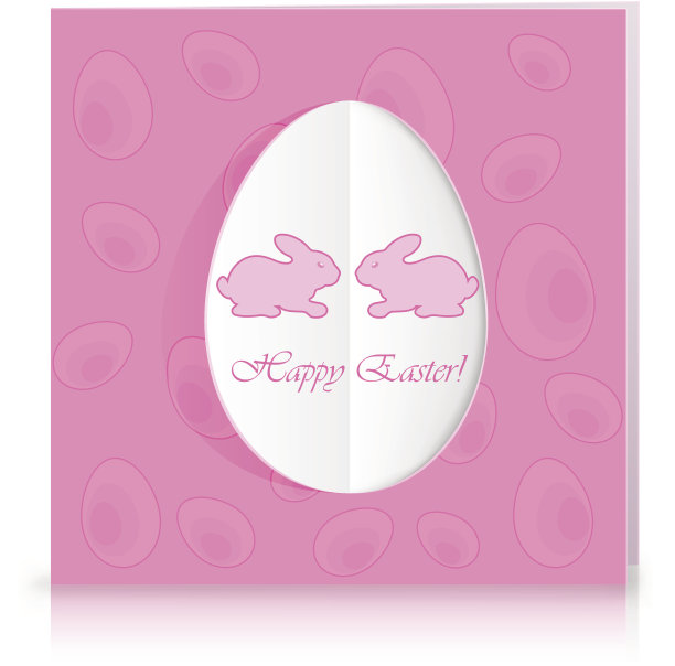 粉色纸复活节彩蛋图片下载