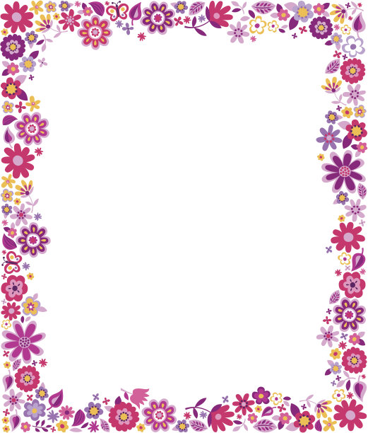 花型边框图片下载