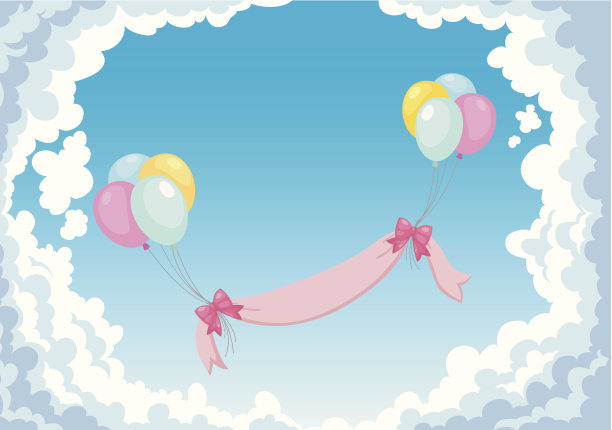 天空中的气球图片下载