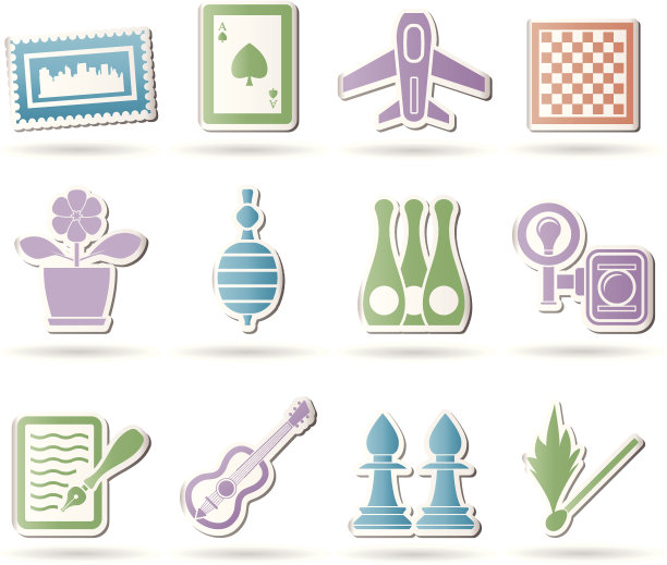 爱好，休闲和假日物品图片下载