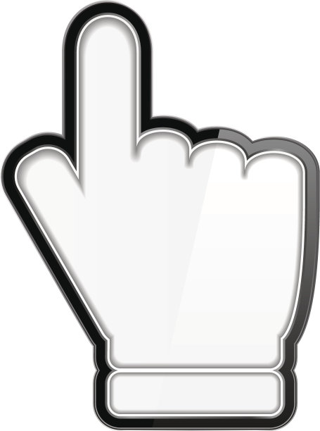 大手指向鼠标诅咒图片下载