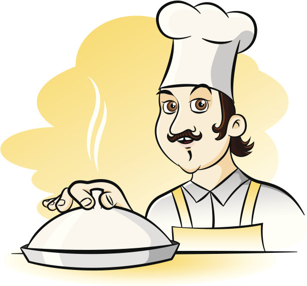 欢快的厨师烹饪图片下载