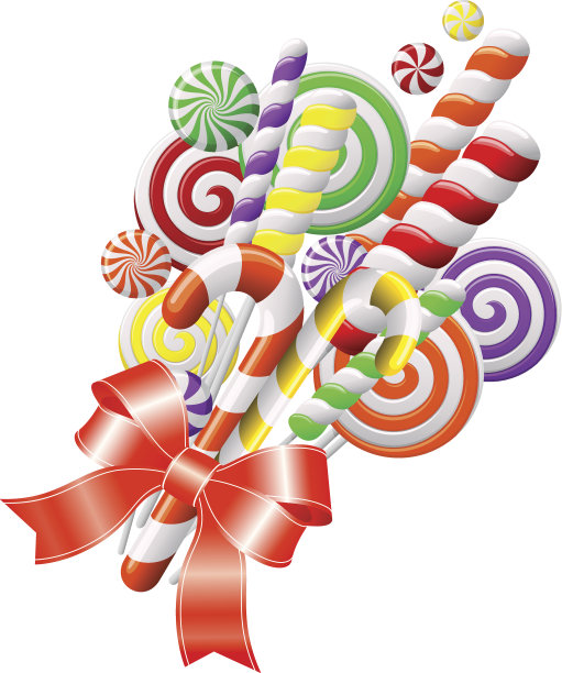 红丝带棒棒糖图片下载