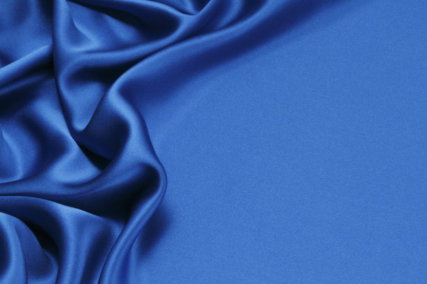 蓝色的丝绸图片下载