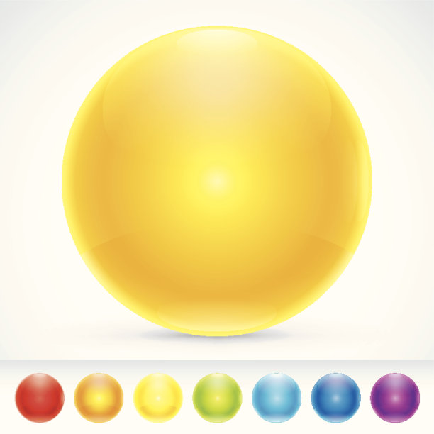 漂亮的彩色球体图片下载