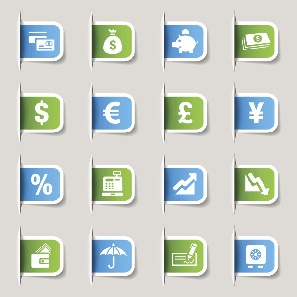 矢量插图的金融图标图片下载