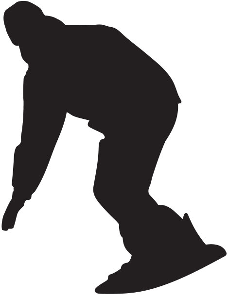 滑雪轮廓图片下载