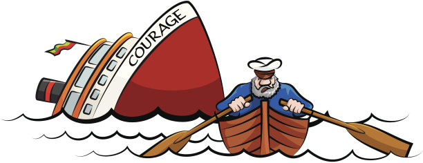 逃离沉船的船长图片下载