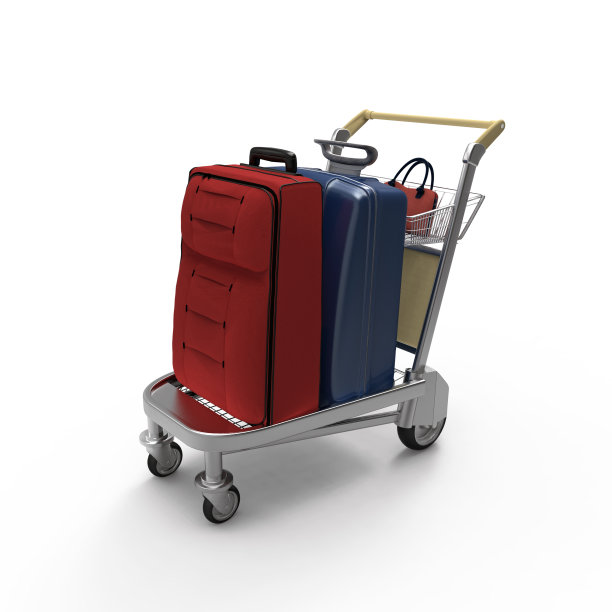 手推车上的袋子图片下载