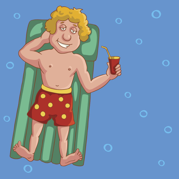 海滩上放松图片下载