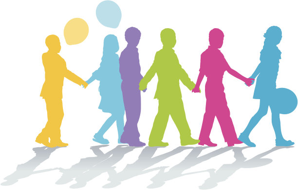 小学生的剪影图片下载