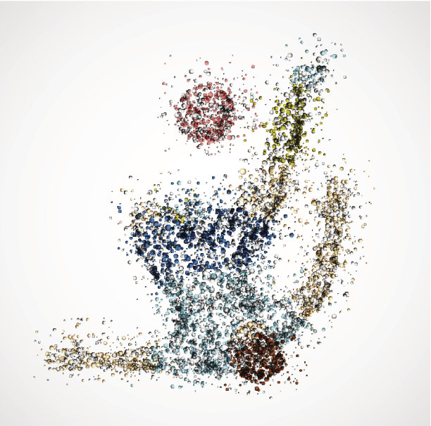 抽象的足球运动员图片下载