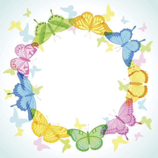蝴蝶框架图片下载