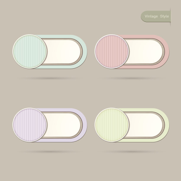 不干胶标签颜色套装图片下载