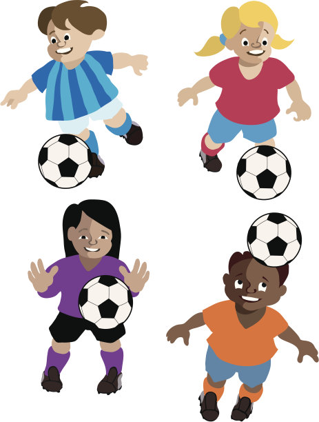 足球的孩子素材图片