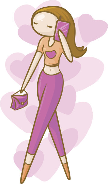 边走边说的女人图片下载