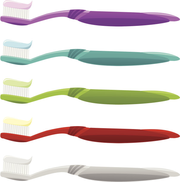 五个牙刷图片下载