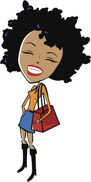 美国黑人时髦的女人图片下载