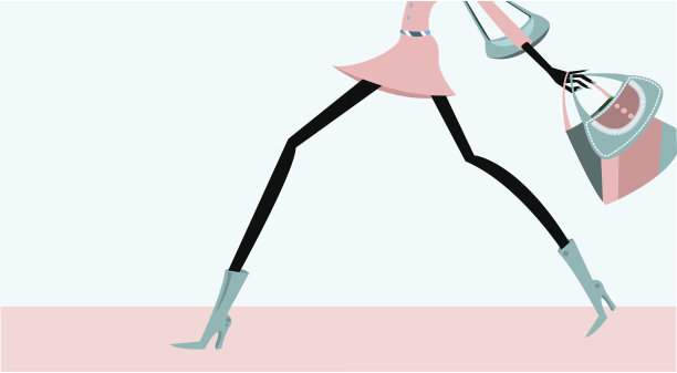 现代女孩购物图片下载