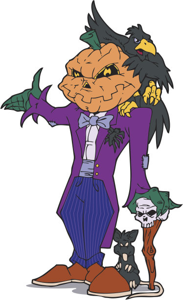 稻草人杰克邀请你参加他的万圣节派对图片下载