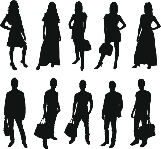 时尚的轮廓图片下载