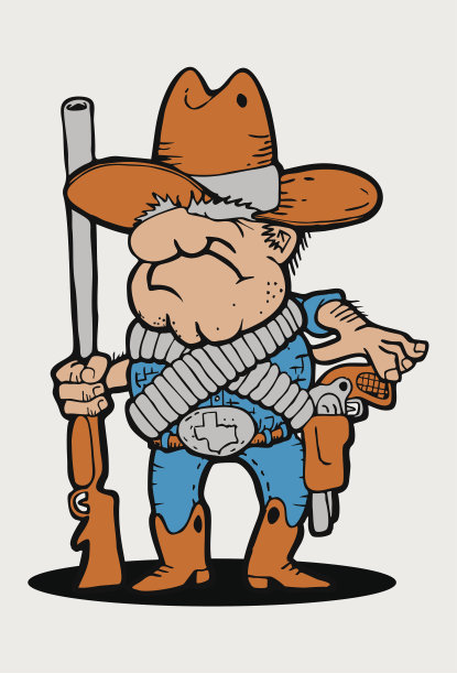 卡通牛仔图片下载