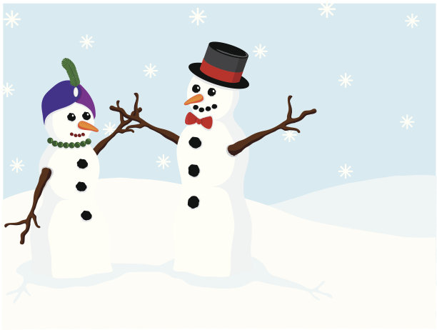 雪人夫妇图片下载